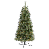 Thumbnail for 5' Cashmere Slim Artificial Christmas Tree with 250 Warm White Lights and 408 Bendable Branches