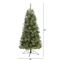 Thumbnail for 5' Cashmere Slim Artificial Christmas Tree with 250 Warm White Lights and 408 Bendable Branches - The Fox Decor