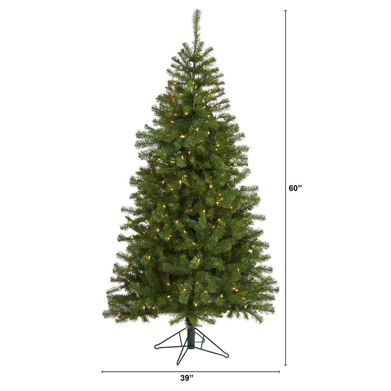 6' Springfield Artificial Christmas Tree with 300 Warm Clear Lights and 596 Tips - The Fox Decor