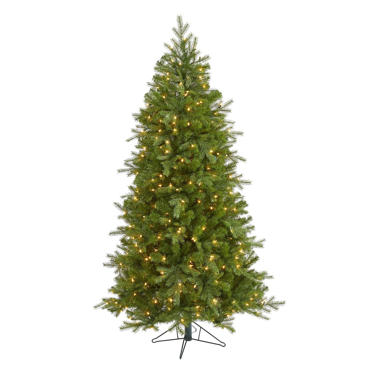 6' Vienna Fir Artificial Christmas Tree with 400 Warm White Lights and 843 Bendable Branches