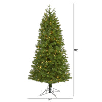 Thumbnail for 6.5' Vancouver Spruce Artificial Christmas Tree with 250 Warm White Lights and 803 Bendable Branches - The Fox Decor
