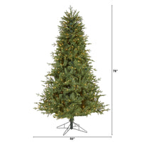 Thumbnail for 6.5' New Hampshire Spruce Artificial Christmas Tree with 500 Warm White Lights and 1074 Bendable Branches - The Fox Decor