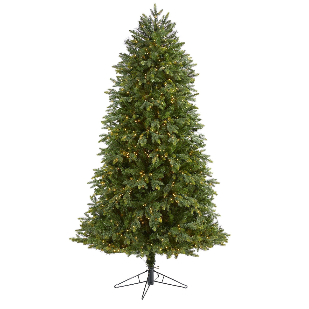 6.5' Oregon Fir Artificial Christmas Tree with 1350 Warm White Micro (Multifunction) LED Lights with Remote Control, Instant Connect Technology and 1218 Bendable Branches