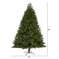 Thumbnail for 7' Oregon Spruce Artificial Christmas Tree with 850 Warm White (Multifunction) Microdot LED Lights with Instant Connect Technology and 1796 Bendable Branches - The Fox Decor