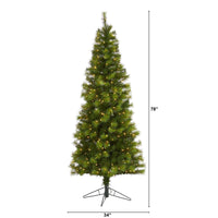 Thumbnail for 6.5’ Green Valley Pine Artificial Christmas Tree with 300 Warm White LED Lights and 579 Bendable Branches - The Fox Decor