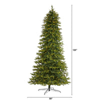 Thumbnail for 10’ Belgium Fir “Natural Look” Artificial Christmas Tree with 1050 Clear LED Lights - The Fox Decor