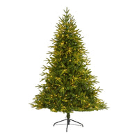 Thumbnail for 6.5’ Colorado Mountain Fir “Natural Look” Artificial Christmas Tree with 400 Clear LED Lights and 2056 Bendable Branches