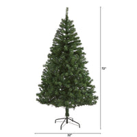 Thumbnail for 6' Northern Tip Pine Artificial Christmas Tree - The Fox Decor