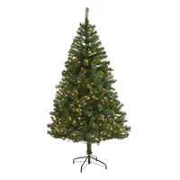Thumbnail for 6' Northern Tip Pine Artificial Christmas Tree with 250 Clear LED Lights