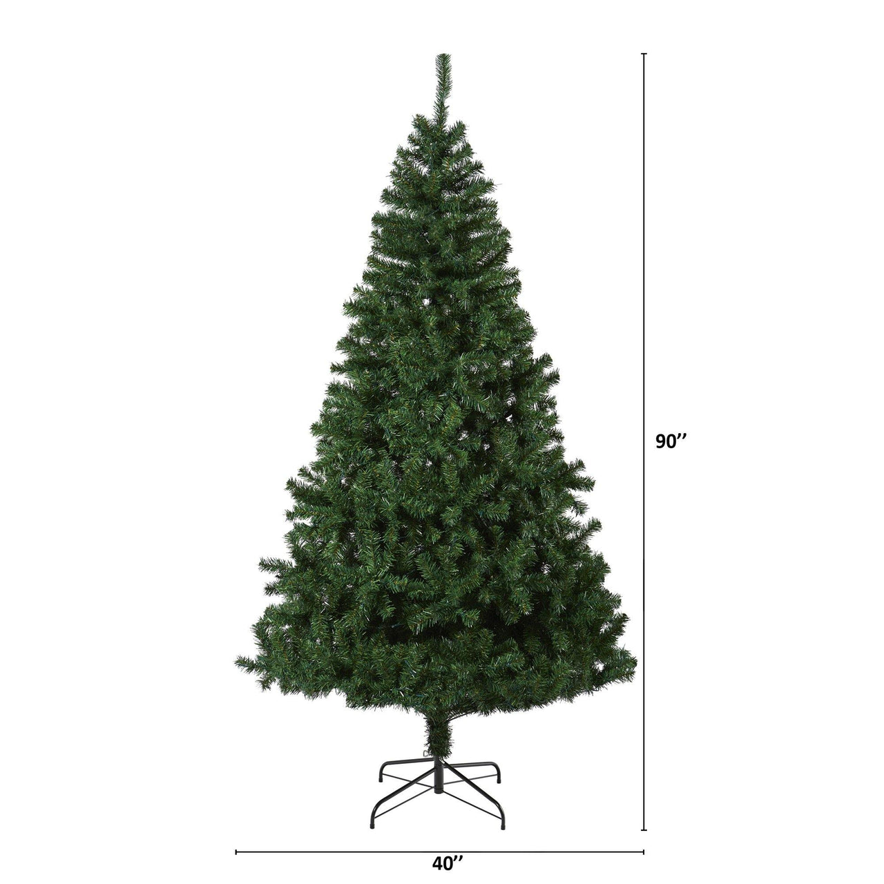7.5' Northern Tip Pine Artificial Christmas Tree with 400 Clear LED Lights - The Fox Decor