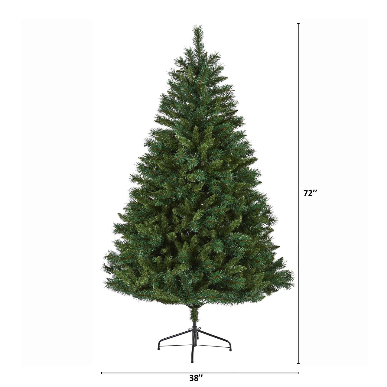 6' Rocky Mountain Mixed Pine Artificial Christmas Tree with 300 LED Lights - The Fox Decor
