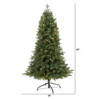 Thumbnail for 5' Vermont Fir Artificial Christmas Tree with 150 Clear LED Lights - The Fox Decor