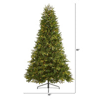 Thumbnail for 7.5’ Washington Fir Artificial Christmas Tree with 600 Clear Lights and 1610 Bendable Branches - The Fox Decor