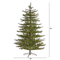 Thumbnail for 7’ Vancouver Mountain Pine Artificial Christmas Tree with 450 Clear Lights and 1762 Bendable Branches - The Fox Decor