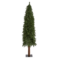 Thumbnail for 6’ Grand Alpine Artificial Christmas Tree with 601 Bendable Branches on Natural Trunk