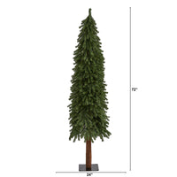 Thumbnail for 6’ Grand Alpine Artificial Christmas Tree with 601 Bendable Branches on Natural Trunk - The Fox Decor