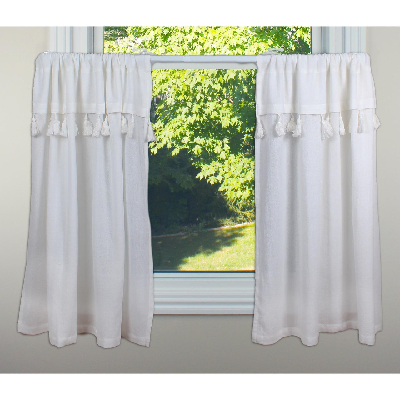 Heirloom Buttermik Café Curtain T3010019 - The Fox Decor