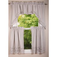 Thumbnail for Grey Ticking Ruffle Tiers T3179087 - The Fox Decor