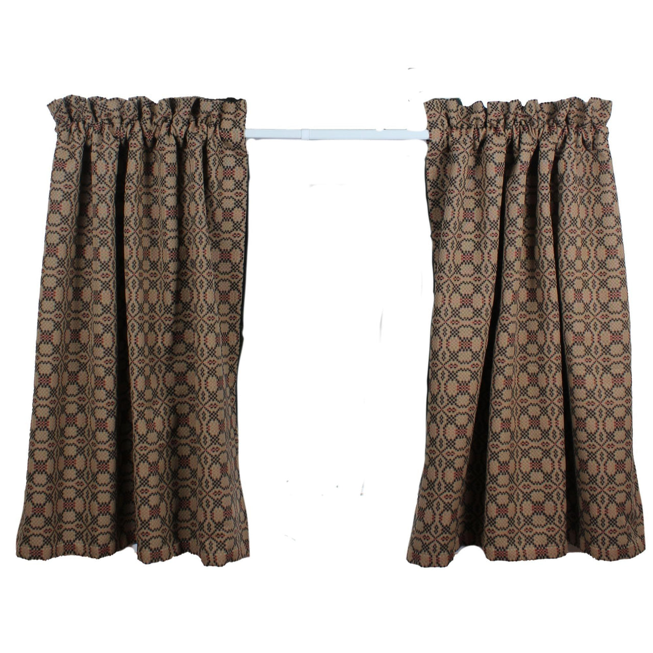 Kendall Jacquard Black Tiers T3280011 - The Fox Decor