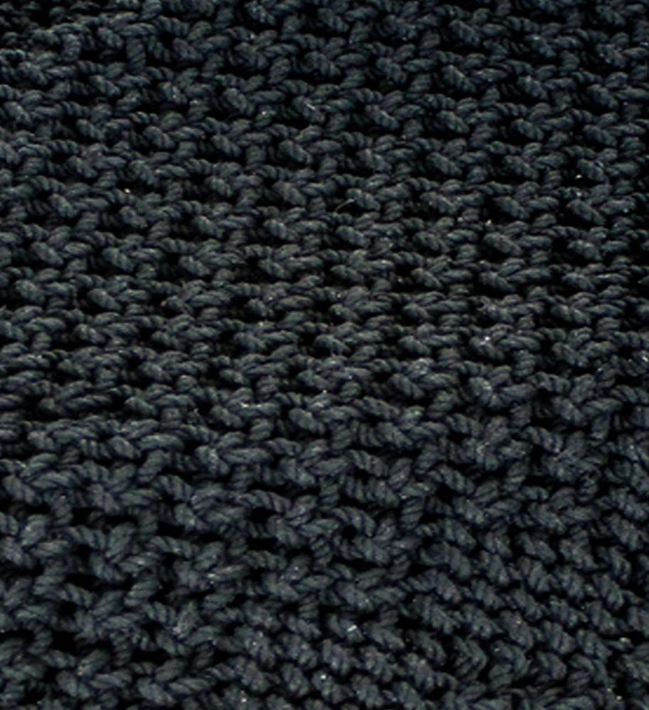 Macrame Black Table Runner 45 In T4011011 - The Fox Decor
