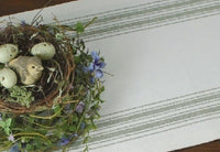 Thumbnail for Grain Sack Sage Table Runner 45 In T4164009 - The Fox Decor