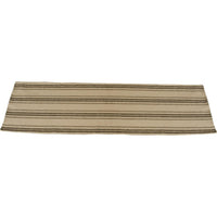 Grain Sack Stripe Oat Black Table 45