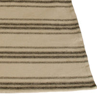 Grain Sack Stripe Oat Black Table 45