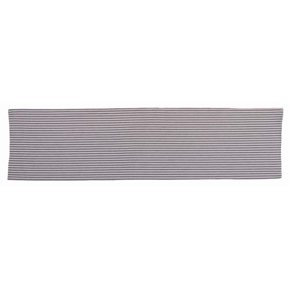 Woven Ticking 14" X 54" Cream Black T5179011 - The Fox Decor