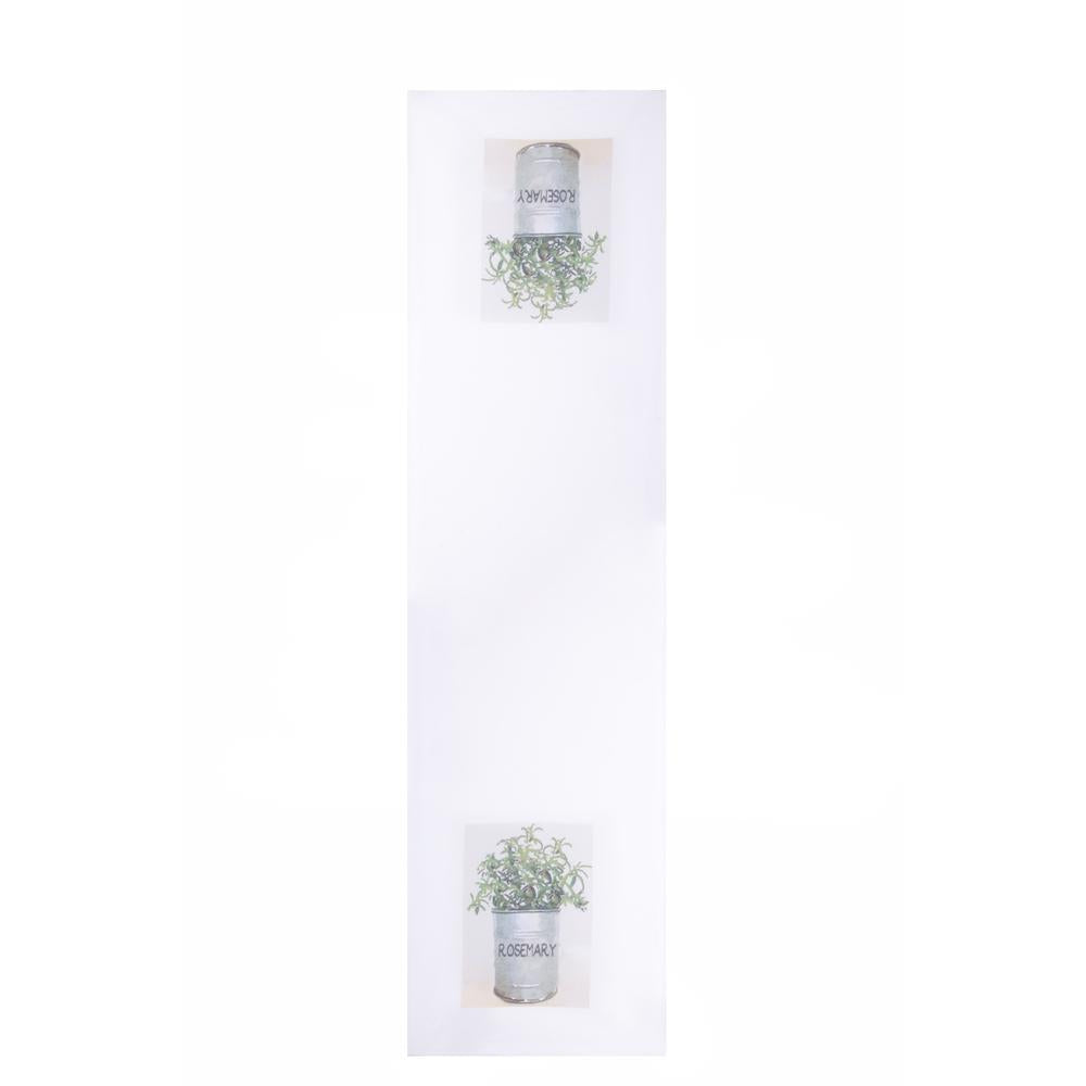 Rosemary 14" X 54" White T5RE0260 - The Fox Decor