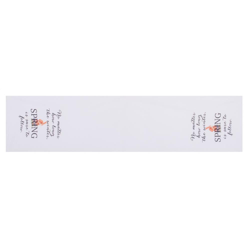 Spring Bunny 14" X 54" White T5RE0263 - The Fox Decor