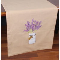 Thumbnail for Lavender Mason Jar Table Runner TR000034 - The Fox Decor
