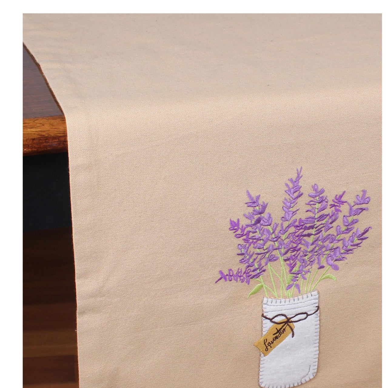 Lavender Mason Jar Table Runner TR000034 - The Fox Decor