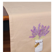 Thumbnail for Lavender Mason Jar Table Runner TR000034 - The Fox Decor