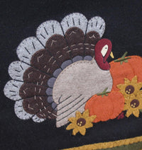 Turkey Time Black Table Runner TR022019 - The Fox Decor