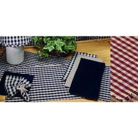 Thumbnail for Black Nutmeg Heritage House Check Black Table Runner TR100011 - The Fox Decor