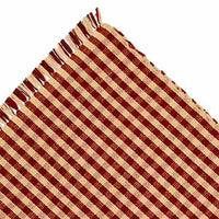 Thumbnail for Barn Red Nutmeg Heritage House Check Barn Red Table Runner TR100017 - The Fox Decor