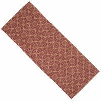 Thumbnail for Barn Red Tan Marshfield Jacquard Table Runner TR106017 - The Fox Decor