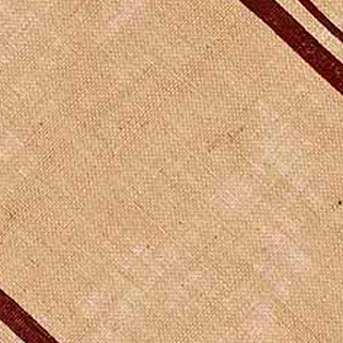 Barn Red Wheat Burlap Stripe Table Runner TR190017 - The Fox Decor