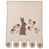 Thumbnail for Cream Bunny In The Garden Table Runner TRAR0127 - The Fox Decor