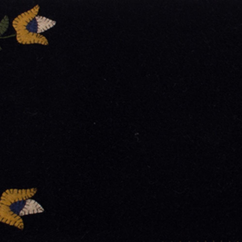 Black Flowering Vine Table Runner TRAR0201 - The Fox Decor