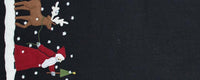 Christmas Friends Black Table Runner TRGD0367 - The Fox Decor
