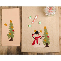 Stellar Snowman Table Runner Nutmeg TRGP0004 - The Fox Decor