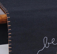 Snowman Believe Black Table Runner TRGP0425 - The Fox Decor