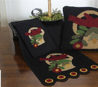 Bird in Basket Black Table Runner TRGP1012 - The Fox Decor