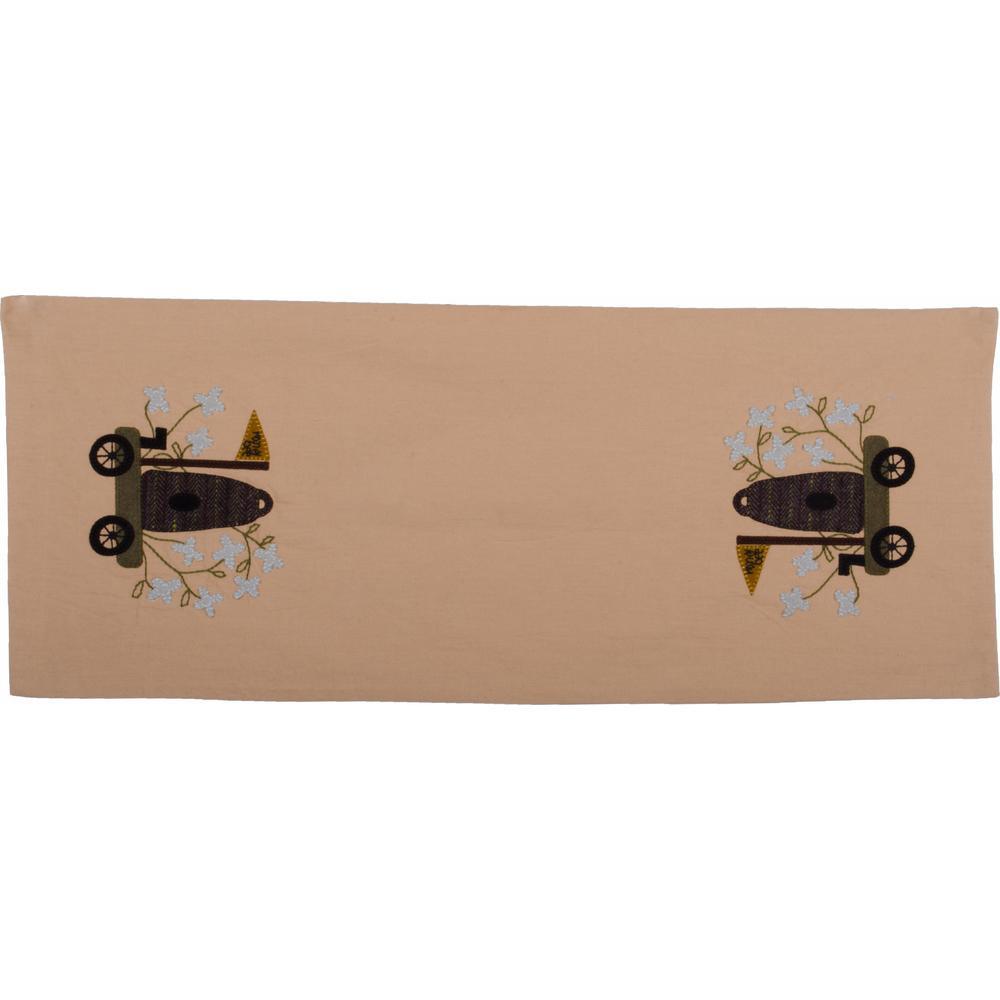 Honey Bee Table Runner Nutmeg TRJM0029 - The Fox Decor
