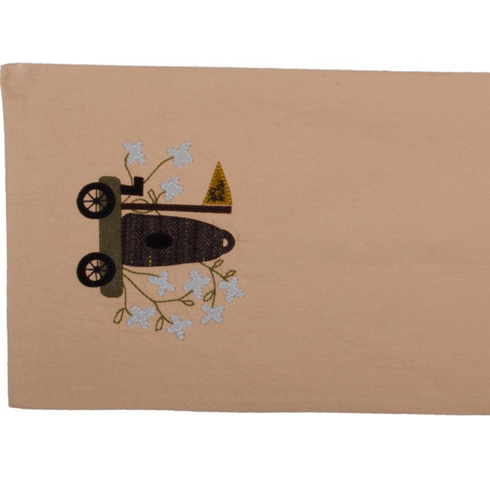 Honey Bee Table Runner Nutmeg TRJM0029 - The Fox Decor