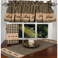 Thumbnail for Black Nutmeg Faith Family Friends Table Runner TRRE0208 - The Fox Decor