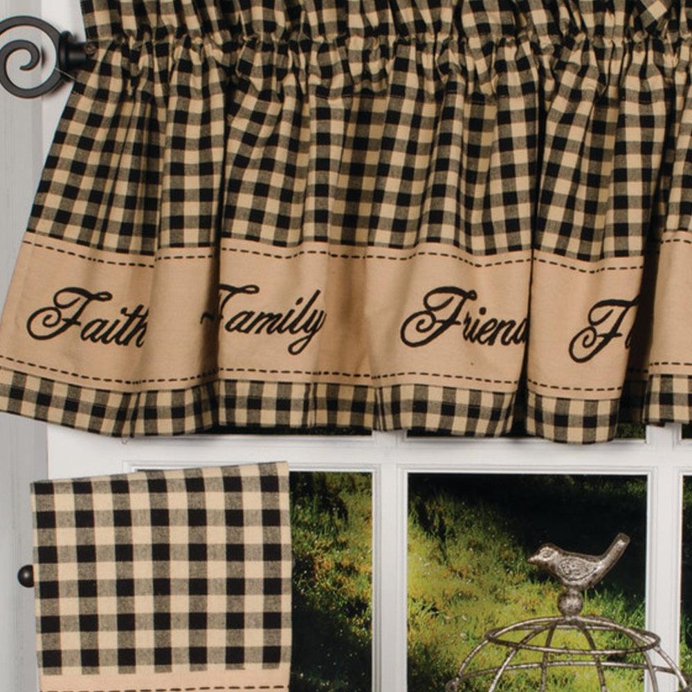 Black Nutmeg Faith Family Friends Table Runner TRRE0208 - The Fox Decor