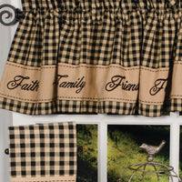 Thumbnail for Black Nutmeg Faith Family Friends Table Runner TRRE0208 - The Fox Decor