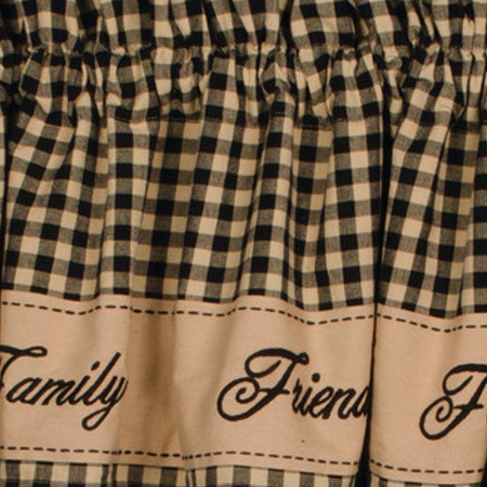 Black Nutmeg Faith Family Friends Table Runner TRRE0208 - The Fox Decor